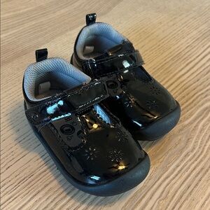 Stride Rite Black Patent Kids Dress Shoes